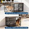 43" Large Dog Crate Furniture with Double Door Pet Cage Pet House Dog Kennel
