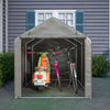 Storage Tent Bicycle Motorbike PE Shed Backyard Waterproof Large 2.2*1.6M Grey
