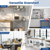 92CM 2-Tier Prep Table Stainless Steel Work Table Overshelf w/ Adjustable Shelf