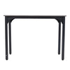 5PCS Grey Dining Table&Chairs Set Modern Industrial Metal Frame Kitchen Home Bar