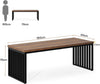 180 cm Extra Long Computer Desk, Large Ofiice Desk with Heavy Duty Metal Frame
