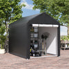 5x7ft Garden Shed Storage Shelter Bicycle Tent Bike Log Store Equipment Cover UK