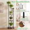 Rolling Round Display Rack with 16-Color LED Lights