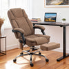 Executive Office Chair, Desk Chair with Massage and Heat, Brown