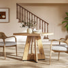 Square Dining Table for 4, 80 x 80 x 75cm Small Kitchen Table with Pedestal Base