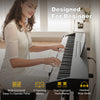 ♬Mustar 88 Key Semi Weighted Digital Piano Portable Keyboard Stool Chair