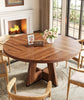 Tribesigns Round Dining Table Kitchen Table, 120 cm Dining Room Tables
