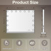 Bluetooth Hollywood Light Up Vanity Mirror with Lights Tabletop Wall LED Mirror