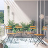 Folding Bistro Chair 4pcs Solid Acacia Wood Outdoor Seating