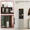 Priano Freestanding Bathroom Cabinet Unit Grey Vanity Cupboard Storage Unit