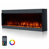 Clarendon Borderless Glass Fire - 60'' - Black