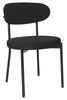 2 Velvet Dining Chairs Velvet Seat Chairs Plush velvet seat and backrest