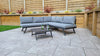 Signature Weave Kimmie Grey Outdoor Garden Adjustable Corner Sofa Set RRP £1066