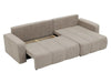 Corner Sofa Bed with Storage Universal Corner Side Velour Fabric FURYN MAXI