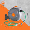 Hose Reel 20m Wall Mounted Hose Reel Retractable Auto Rewind 180° Pivot