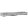 Storage Bed Frame Grey Sonoma 150 cm Engineered Wood
