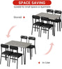 Dining Table Set with 2/4 Chairs, Modern Design for Kitchen, Home, Patio, Garden