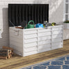Large Outdoor Storage Box Garden Patio Plastic Chest Lid Container Multibox Shed