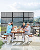 72"×40" Metal Privacy ScreenOutdoor Decor Privacy Screen Heavy Duty Fence Panel