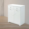 Laundry Cabinet Tilt-Out w/ 2 Laundry Bags Drawers Foldable Kitchen Trash White