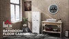 Bathroom Tall Cabinet with Drawer, Adjustable Shelf and Doors, White