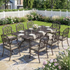 Vintage Garden Dining Set Cast Aluminium Patio Furniture 8 Seater Chairs Table