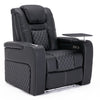 BROADWAY CINEMA 1,2,3,4 SEATER CHAIR BLACK / WHITE WITH TRAY AND WITHOUT TRAY