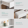Dressing Table With 5 Drawers LED Mirror Set Makeup Desk Vanity Table Luaunjvrri