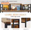 Record Player Stand Vinyl Record Player Storage Cabinet Up to 350 Albums