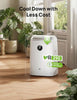 DREO 7500 BTU Portable Air Conditioner, 3-in-1 Cool/Fan/Dry 7500 BTU, White