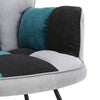 Accent Rocking Chair Linen Padded Nursing Armchair Glider Rocker for Living Room