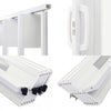 Internal Bi Folding Concertina Accordion Door PVC Sliding Divider Doors Bathroom