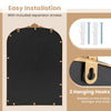 Arched Vintage Mirror Dramatic Arched Mirror 90 cm x 61 cm-Gold