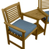 Wooden Companion Love Seat Cushions Garden Chairs Table Corner Bench Jack & Jill