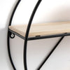 Metal Wire Wall Shelf Home Decor Storage Floating Round Multi-Section Shelf