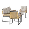 5 Seater Garden Furniture Set Sofa Chairs Coffee Table Outdoor Patio Lounge Sets