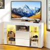Modern Corner TV Unit Stand Entertainment Center LED Cabinet High Gloss TV Pxbng