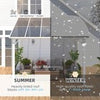 Aluminium Lean-To Gazebo, Wall-Mounted Hardtop Roof Pergola for Garden & Patio