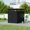 8.5ft x 5.4ft Pent Metal Garden Storage Shed Motorcycle Sheds with Lockable Door