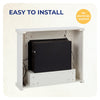 Electric Fireplace with Surround, LED Flame & Mood Light – Endeavour Ebberston