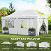 Heavy Duty Pop Up Gazebo 6m x 3m Garden Marquee Party Tent Wedding Canopy Cover