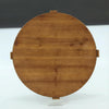 Solid Wood Round Coffee Table, 32 Inch Farmhouse Center Table w/ Thick Tabletop