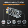 CREWORKS Mini Metal Lathe 550W DC Motor 2500rpm LCD Display 3Jaw Chunk 7x14"