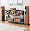 Record Player Stand, Vinyl Record Player Storage Cabinet Up to 350 Albums, Turn