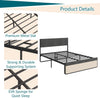 Queen Bed Frame with 2 Storage Drawer Upholstered Platform Bed with Headboard🔥