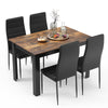 Mondeer Dining Table and Chairs Set 4 for Kitchen Home dining Room 120x80x75cm