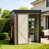 Metal Steel Garden Shed 6x8ft,3x5ft Storage Sheds Lockable Outdoor Tool House