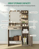 LED Mirror Dressing Table Makeup Vanity Desk And 10 LED Lights With 3 Shelves