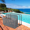 Outdoor Pool Float Storage Box with Wheels, PE Rattan Organizer for Patio & Pool