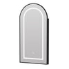 Arched LED Bathroom Mirror Cabinet LED Lights Metal Framed Wall Mounted Corner